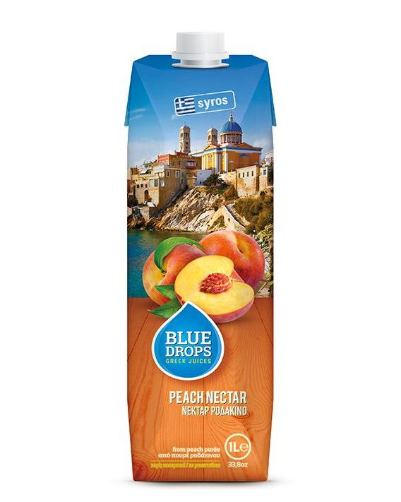 藍(lán)依洛BlueDrops桃汁(1L)(圖1)